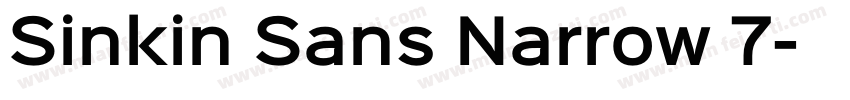 Sinkin Sans Narrow 7字体转换